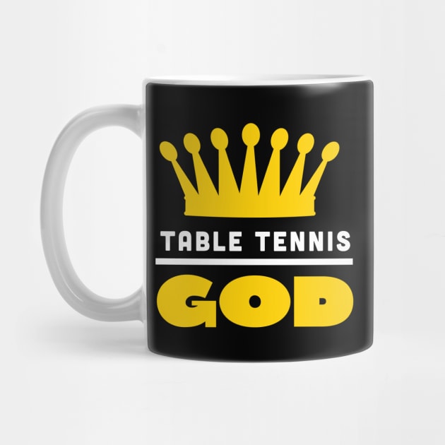Table tennis God (black) by nektarinchen